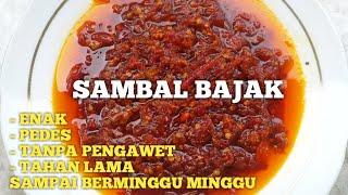 RESEP SAMBAL BAJAK ENAK DAN TAHAN LAMA SAMPAI BERMINGGU MINGGU