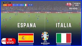 ESPANA VS ITALIA  EN VIVO  UEFA  EURO  2024  SIMULACIÓN Y PUNTUACIÓN EN VIVO #uefa  #euro