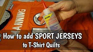 How to Add a Sports Jersey Into Your T-Shirt Quilts