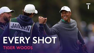 Every Shot from Tiger Woods Second Round  2022 JP McManus Pro-Am