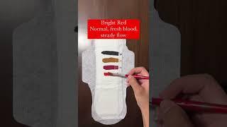 What does the color of your menstrual blood means? What does your menstrual blood color indicate?