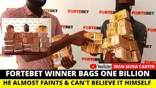 Fortebet Winner Walks Home with One Billion Shillings in Cash After Betting This Little