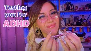 ASMR ••• Testing you for ADHD ••• NEW TESTS