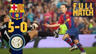 FULL MATCH BARÇA 5 - 0 INTER 2007 with RONALDINHO MESSI ETOO...