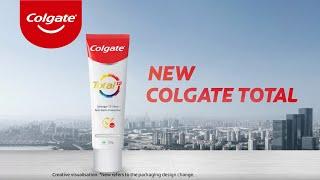 New Colgate Total with Stronger 12-Hour Anti-germ Protection  English  20 Sec