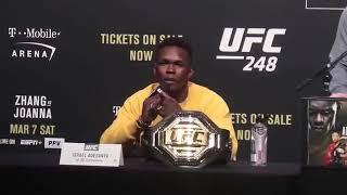 Israel Adesanya vs Yuel Romero  Press- Kanfrensiya UFC -248