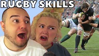 Americans React to RUGBY IS AWESOME  A Showcase Of Big Hits Speed & Skills