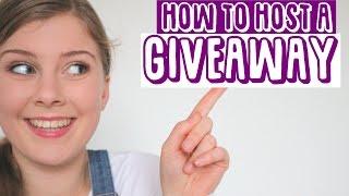 HOW TO DO A GIVEAWAY ON YOUTUBE  how to start a YouTube channel