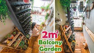 #21 How I Makeover My Tiny Balcony   4m² Balcony Garden Tour  DIY BALCONY TRANSFORMATION Part02