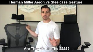 HONEST Review of 2 of the Most Expensive Office Chairs - Herman Miller Aeron vs Steelcase Gesture