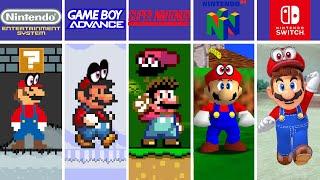 Evolution of Super Mario Odyssey in Super Mario Games And Fan Mod Games 1985-2024