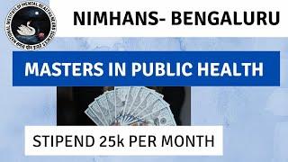 NIMHANS MPH MASTERS IN  PUBLIC HEALTH  COURSE COMPLETE DETAILS #MPHCOURSE#nimhans #