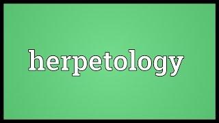 Herpetology Meaning