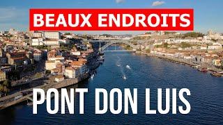 Pont Don Luis en 4k. Portugal Porto à visiter