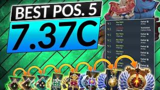 NEW BROKEN POS. 5 HERO IN 7.37c -  Pro Tips For 80 % Winrate - Dota 2 Tusk Guide