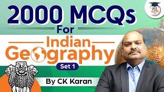 2000 MCQs for Indian Geography  Geography MCQs  Indian Geography  Set 1
