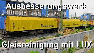 Ausbesserungswerk H0 Märklin  LUX Gleisreinigungswagen 8830 und 9130