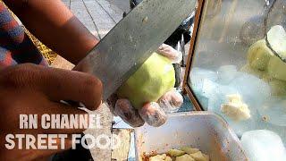 Fruit Ninja Indonesia  Amazing Skill Cutting Guava Fruit For a Making Candied Fruit - Street food