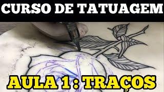 CURSO DE TATUAGEM  WORKSHOP  AULA 1 TRAÇOS E SUAS VARIAÇÕES #cursodetatuagem #workshoptattoo