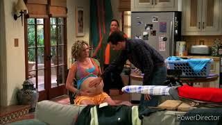 Two and Half Men Pregnant Belly Rub.