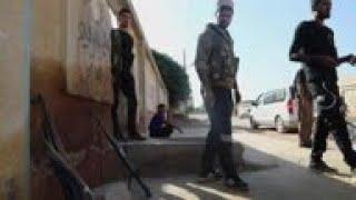 SDF and YPG fighters on streets of Darbasiya