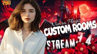 PUBG Mobile Challenge Custom Rooms  Giveaways Nimra Playz #LIVE #PUBGMOBILE #NIMRAPLAYZ