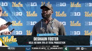 DeShaun Foster Week 1 Press Conference  UCLA Football