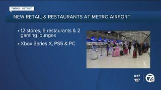 12 new stores six restaurants two video game lounges coming to DTWs McNamara Terminal