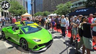 Yorkville Exotic Car Show 2024  Downtown Toronto Walk