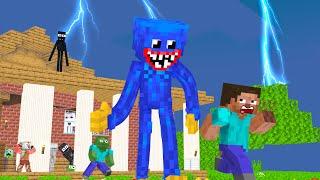 Monster School  Funny Huggy Wuggy  - Minecraft Animation