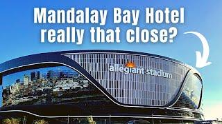 Mandalay Bay to Allegiant Stadium Las Vegas - how far is it?