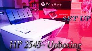 HP 2545 all-in-one Printer- Unboxing -Cartridge Set up-Engl HD