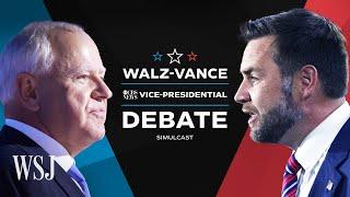 Full Debate Walz vs. Vance in CBS News Vice-Presidential Debate  WSJ