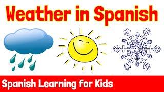 Weather in Spanish  Spanish Learning for Kids