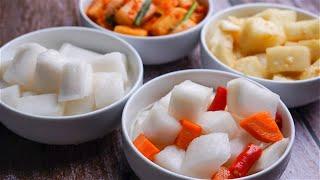 Four Types of Marinated Radish