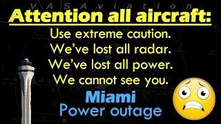 REAL ATC FULL LOSS OF POWER at Miami International #KMIA
