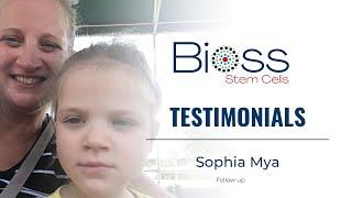 Cerebral Palsy + Autism  Stem Cell Therapy  Follow up  Sophia Mya Testimonial