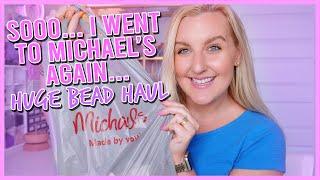 Michaels bead haul 🩷 50% off bead sale & making bracelets for the new launch ️