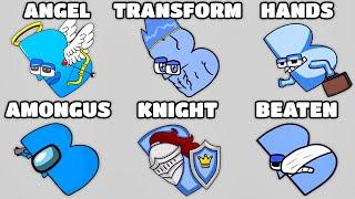 Alphabet Lore But Everyone Is ALL Different Versions 5 Angel Transform Among Us Knight Beaten