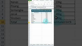 trik menjumlahkan di excel yang ada huruf di belakangnya