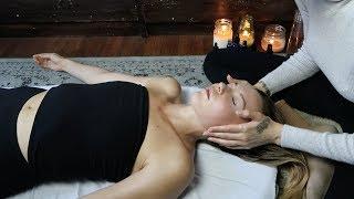 ASMR  relaxing massage for sleep + reiki whisper & soft spoken