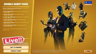  DOUBLE AGENT PACK *NEW* FORTNITE ITEM SHOP LIVE Today Fortnite Shorts