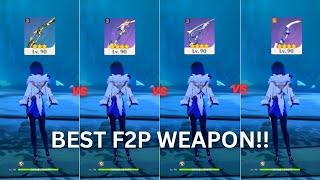 Best F2P WEAPON for Yelan  Stringless or Recurve Bow??  Genshin Impact 