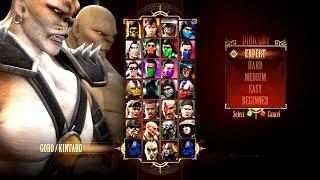 Mortal Kombat 9 - Expert Tag Ladder GORO & KINTARO - No RoundLosses Gameplay @1080p60ᶠᵖˢ 