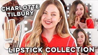 CHARLOTTE TILBURY LIPSTICK COLLECTION & TRY ON Vlogmas Day 1