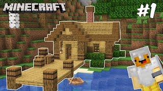 MY FIRST HOME  Minecraft Lets Play Episode 1...