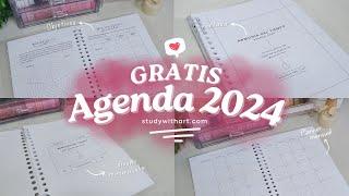 Agenda 2024 GRATIS para descargar e imprimir + Planner Digital  #agenda2024  #agenda  #2024