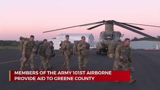 Armys 101st Airborne Division lands in Greene Co. to provide aid across the Southeast