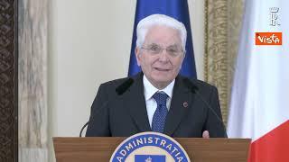 Mattarella in Romania le dichiarazioni alla stampa - INTEGRALE