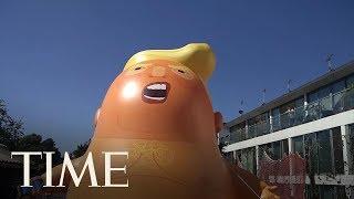 Heres A Giant Baby Trump Balloon Made By British Protestors For The Presidents Visit  TIME